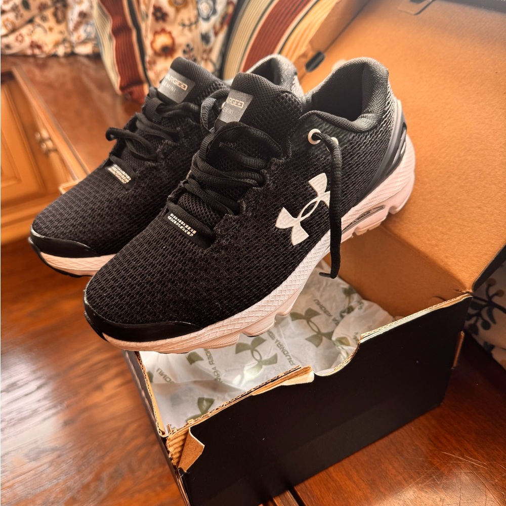 Under Armour Gray and Black Athletic Sneakers